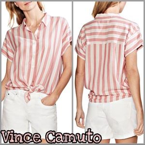 Vince Camuto | Tie Waist Button Down Shirt SZ S
